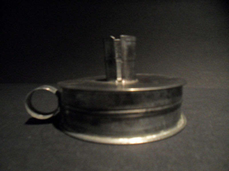 Antique Style Tin Candle Holder Tinder Box Toleware - Early Home Decor