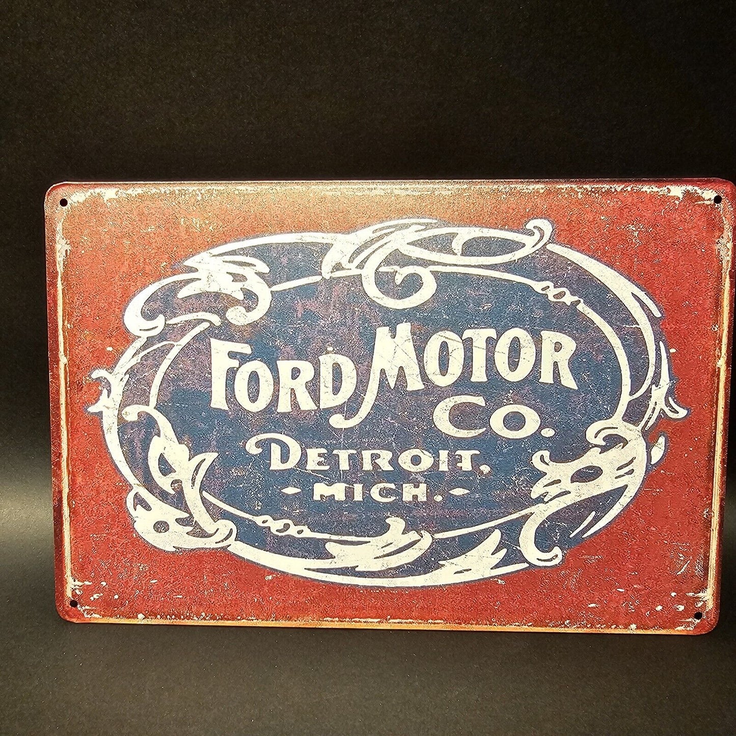 11 3/4" Vintage Style Metal Ford Car Sign