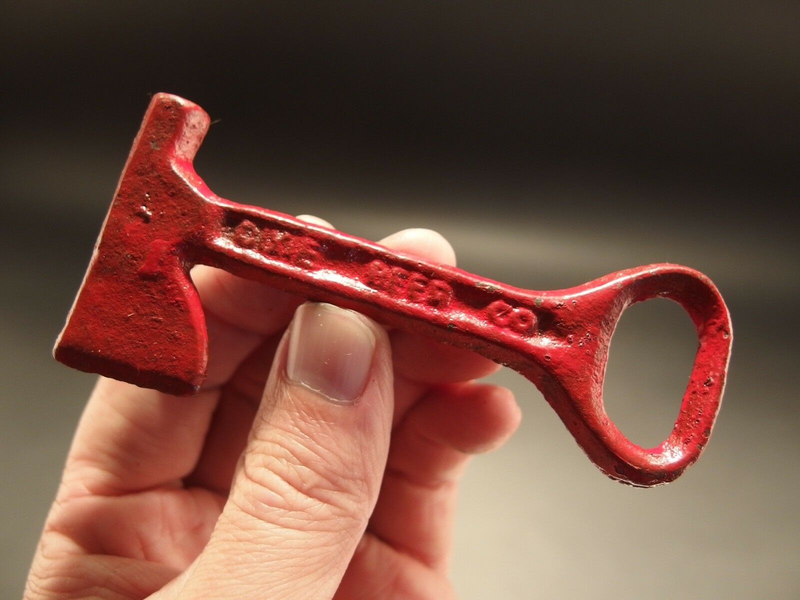 Antique Vintage Style Cast Iron Dixie Beer Bottle Opener Fireman Axe Hatchet - Early Home Decor