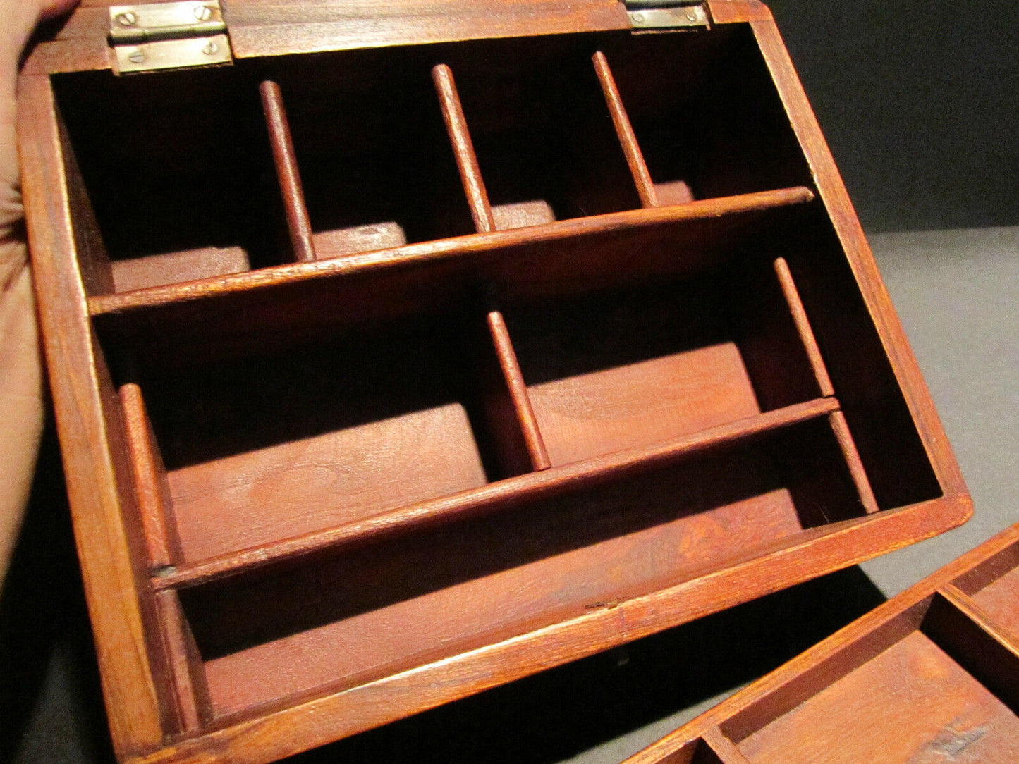 Antique Vintage Style Document Travel Wood Writing Desk Box - Early Home Decor
