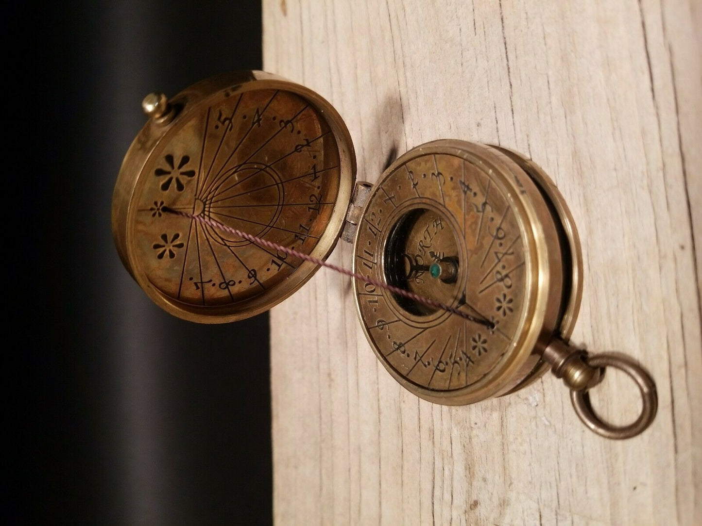 Vintage Antique Style Sundial Compass - Early Home Decor
