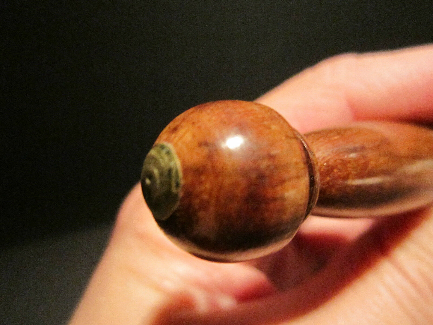Vintage Antique Style Turned Wood Calligraphy Inkwell Dip Writing Pen - Early Home Decor