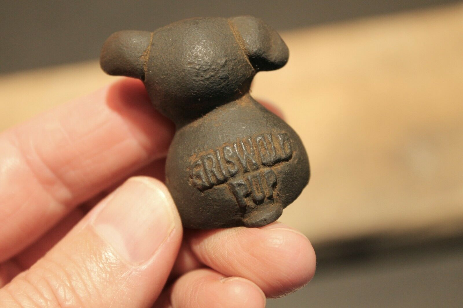 Vintage Antique Style Miniature Cast Iron "Griswold Pup" Dog - Early Home Decor