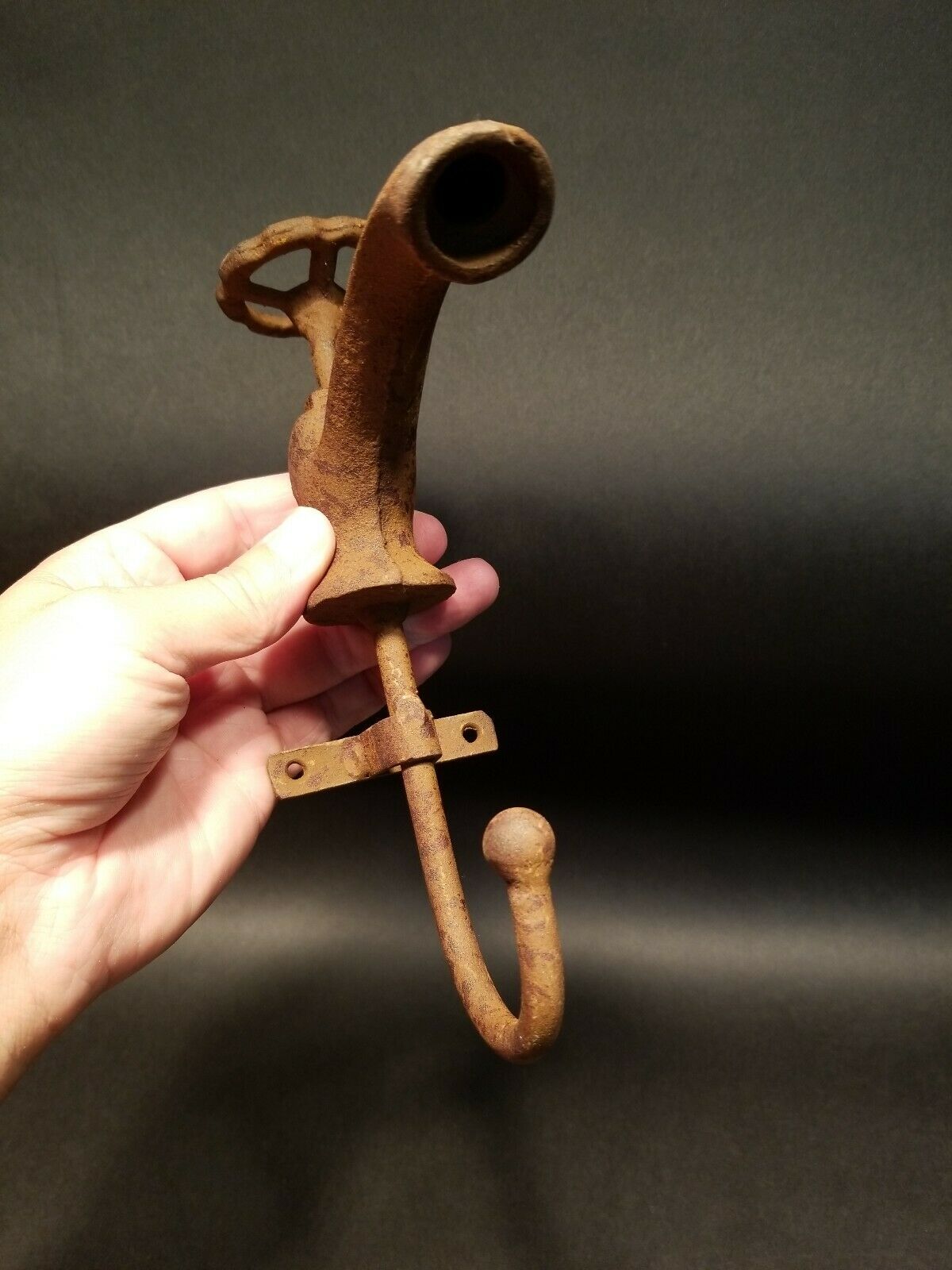Antique Vintage Style Cast Iron Garden Faucet Coat Hook - Early Home Decor