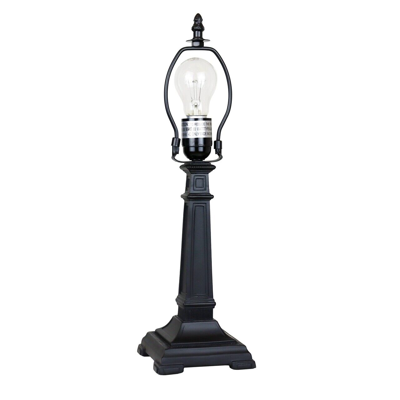 16.8" 1 light Antique Vintage Style Stained Glass Mission Table Lamp