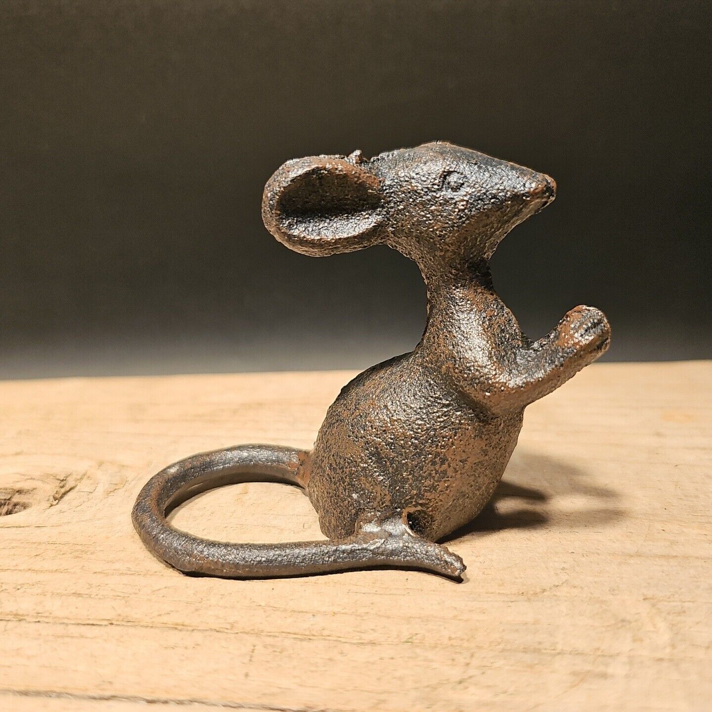 Antique Vintage Style Cast Iron Mouse