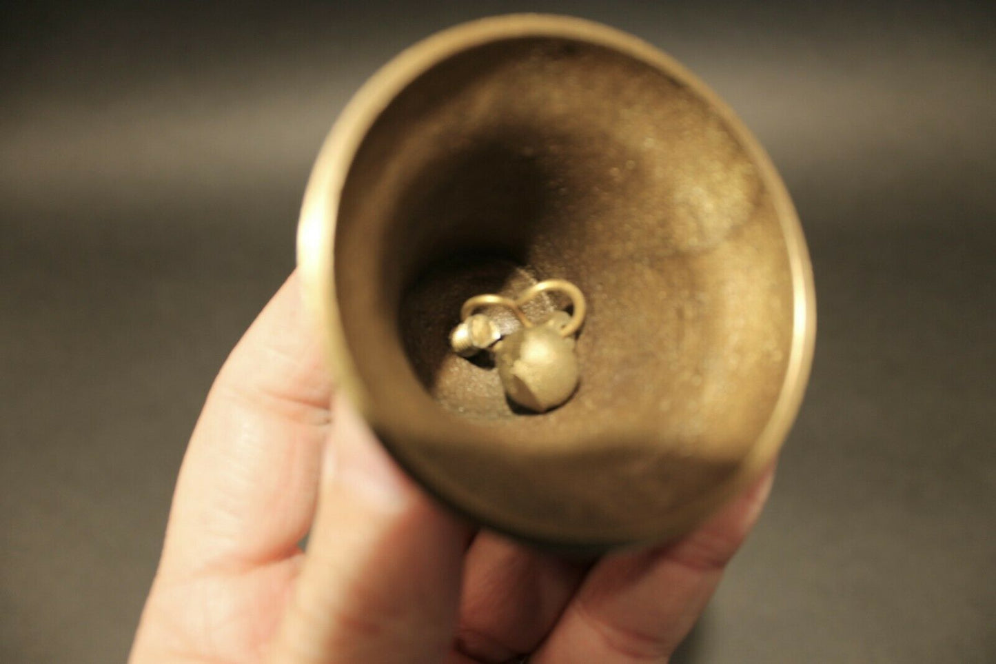 Antique Vintage Style Brass Horse Desk Bell - Early Home Decor