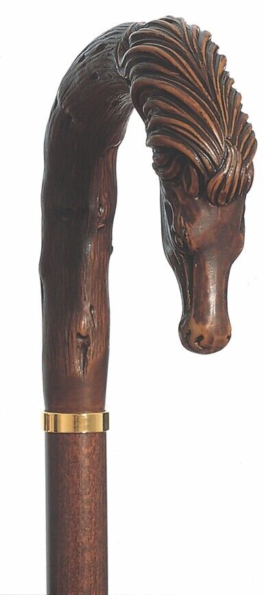 36" Antique Style Horse Head Walking Stick Cane
