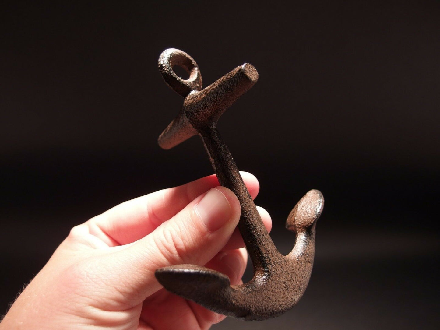 5" Vintage Antique Style Cast Iron Ships Boat Anchor Desk Paperweight - Early Home Decor