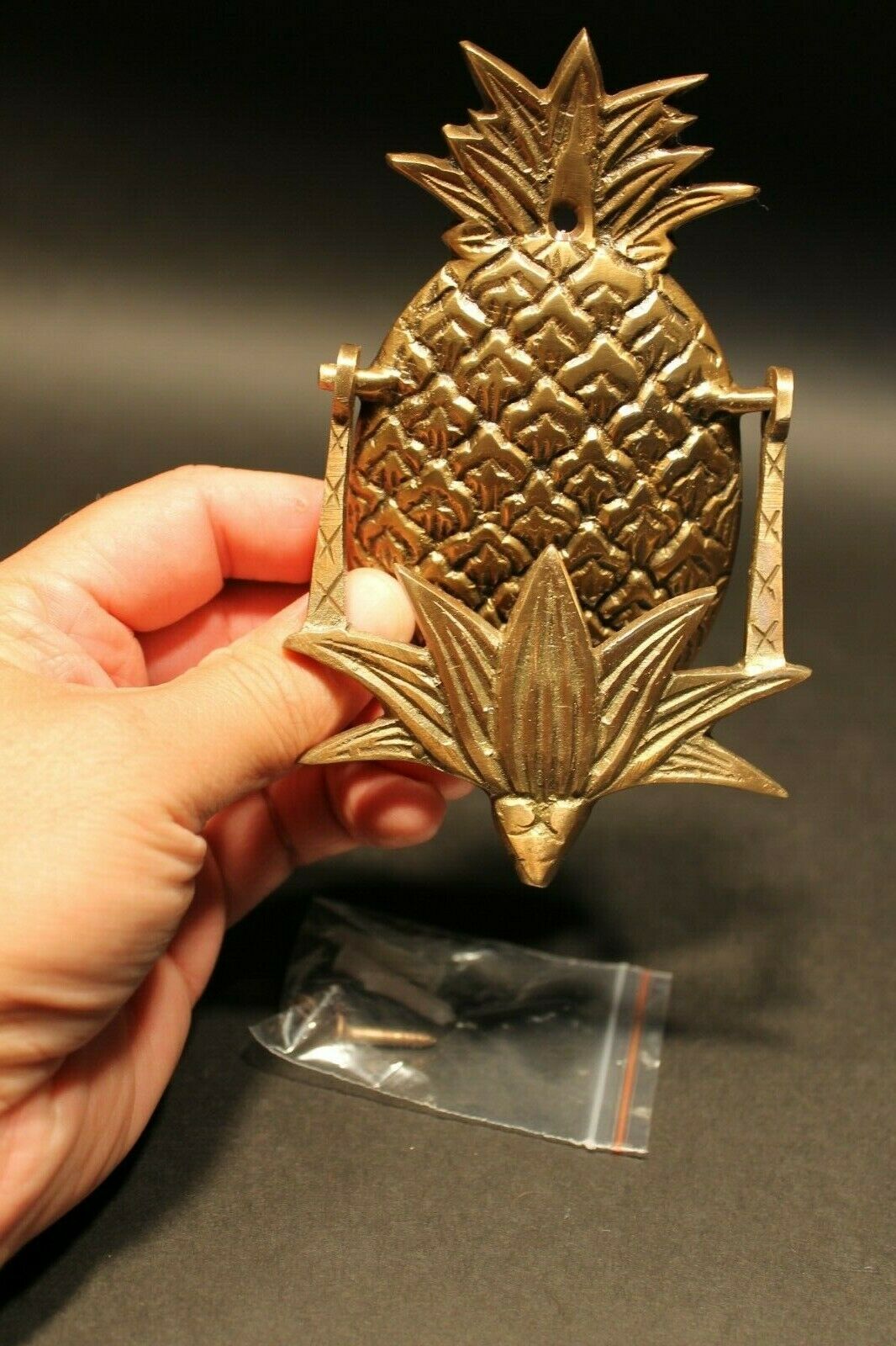 Antique Vintage Style Brass Pineapple Door knocker - Early Home Decor