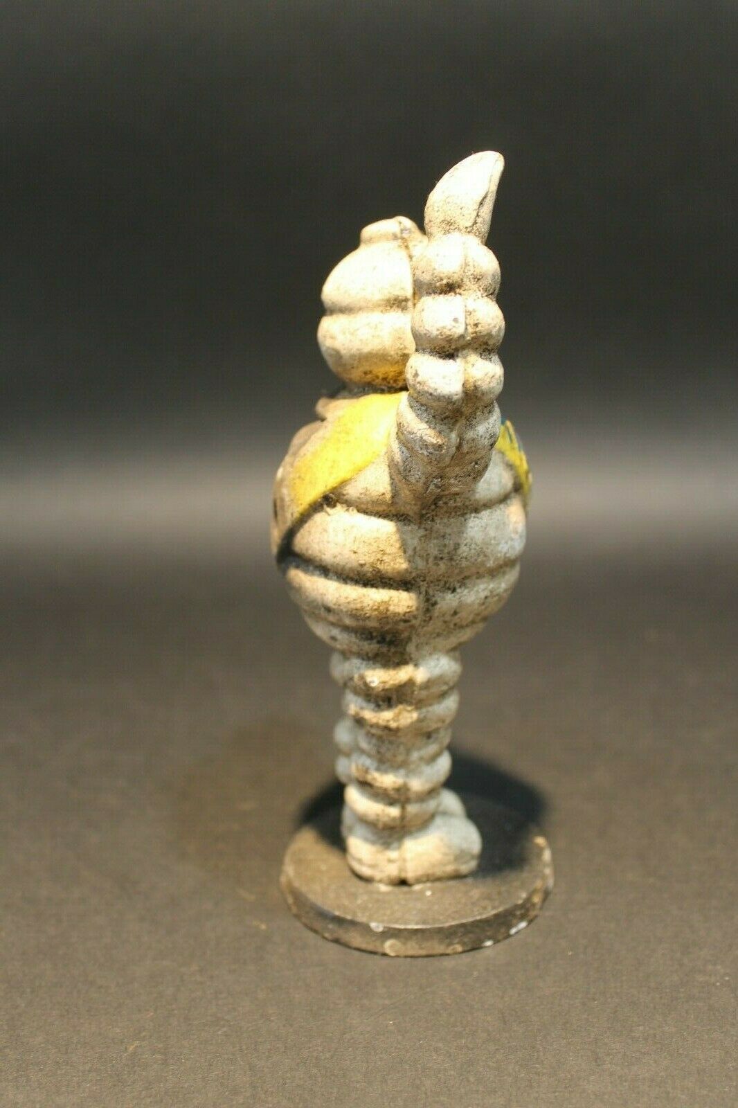 Vintage Style Cast Iron Coin Bank Tire Man - Early Home Decor
