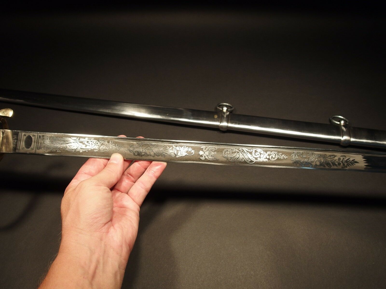 Antique Style 1860 Light Cavalry Saber Carbon Steel Sword Union US - Early Home Decor