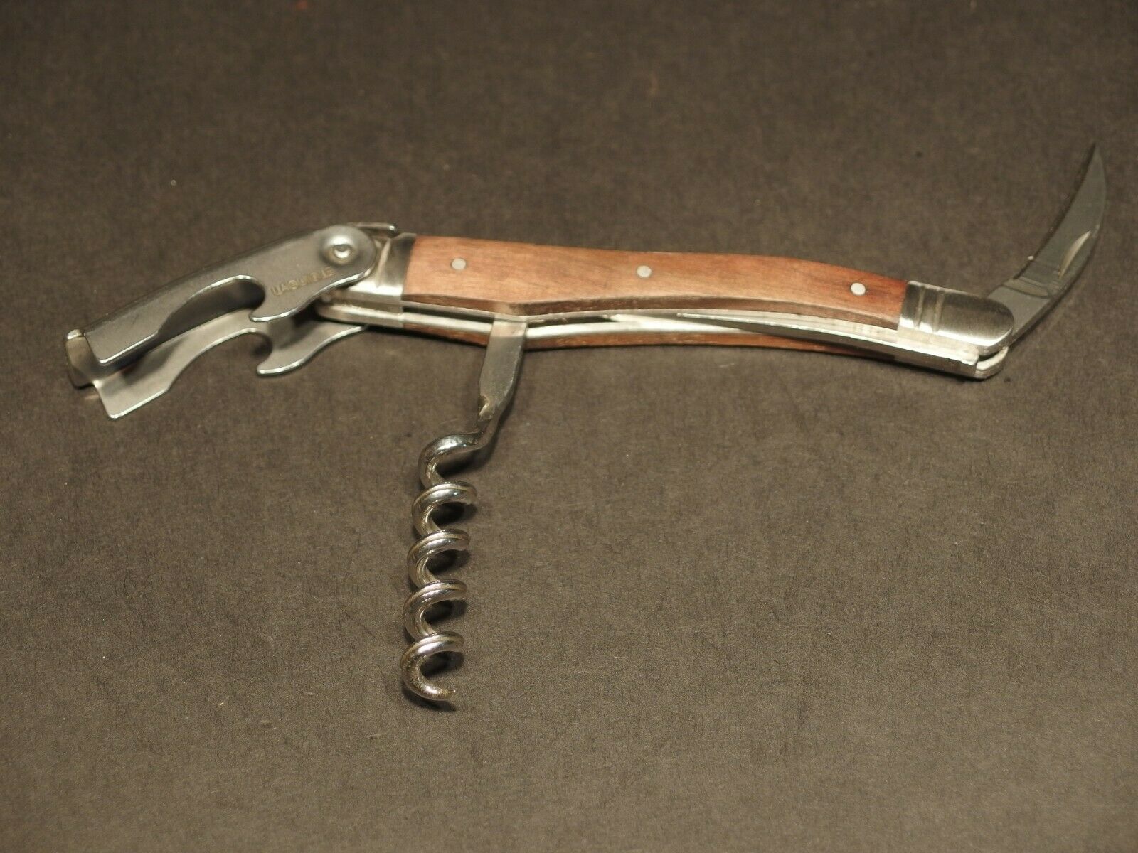Laguiole Corkscrew with Walnut Wood Handles Vintage Style - Early Home Decor
