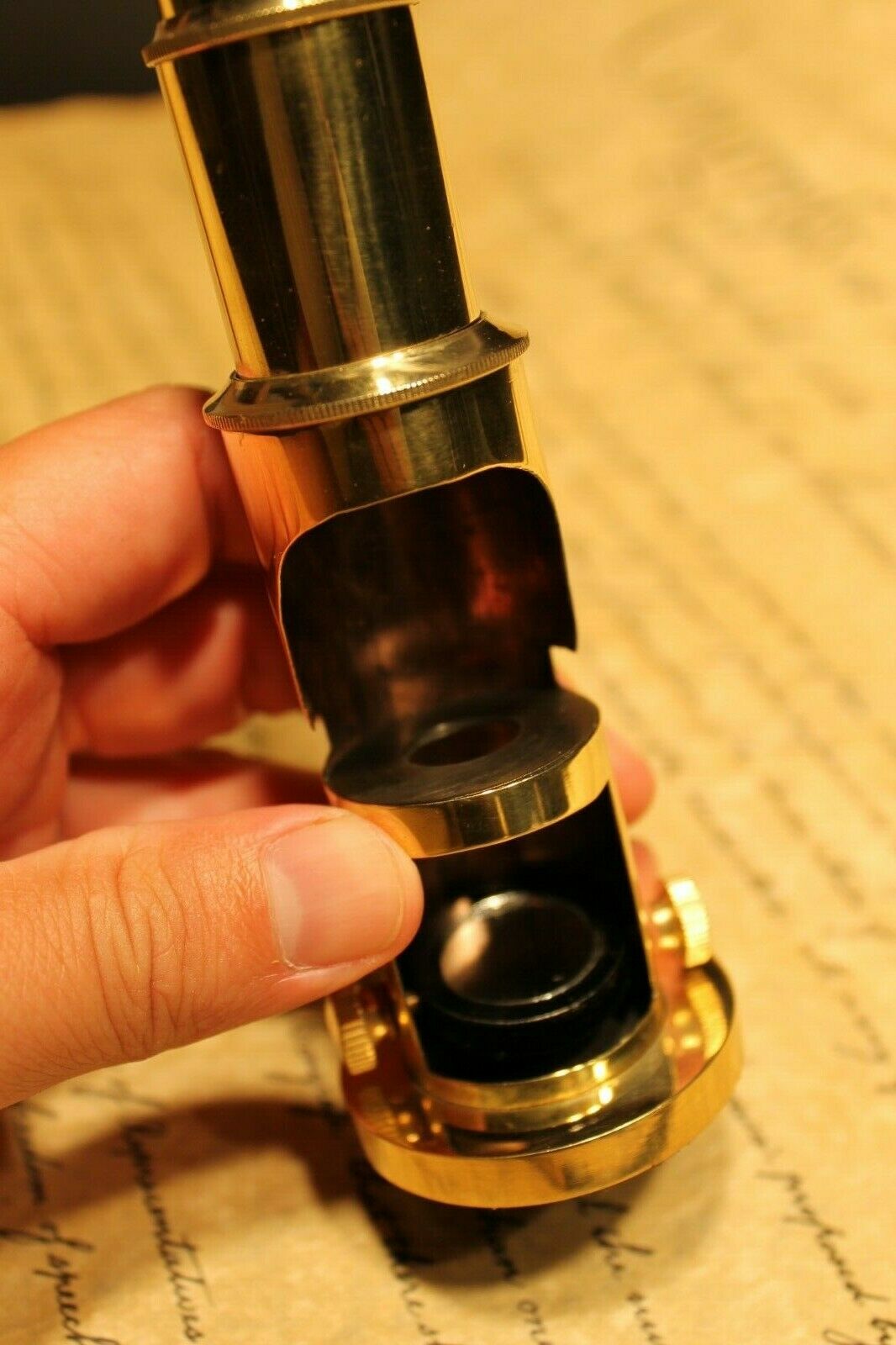 Brass Portable Microscope Antique Vintage Style - Early Home Decor