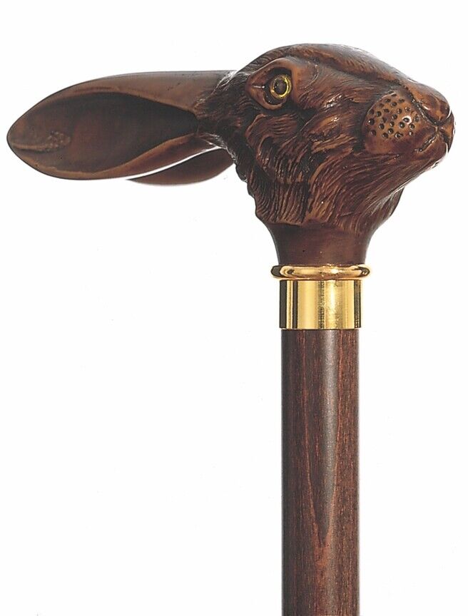 36" Antique Style Jack Rabbit Walking Stick Cane