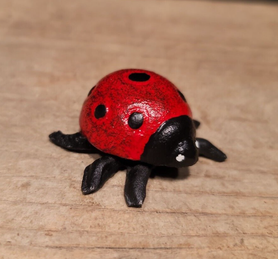 Antique Vintage Style Cast Iron Lady Bug Good Luck