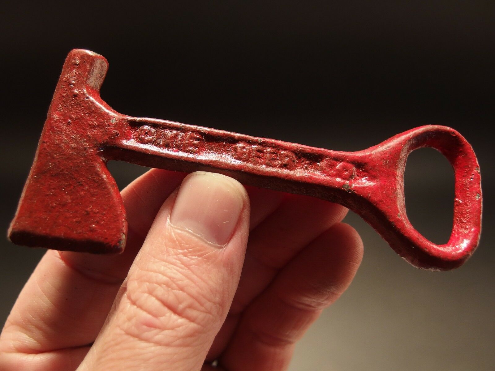 Antique Vintage Style Cast Iron Dixie Beer Bottle Opener Fireman Axe Hatchet - Early Home Decor