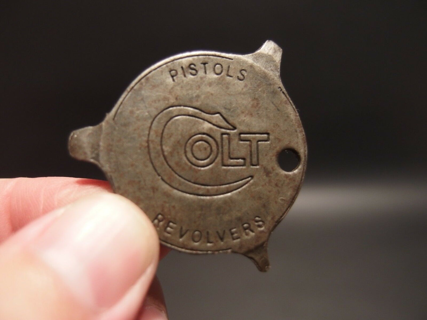 Antique Vintage Style Colt Firearms Screw Driver Key chain - Early Home Decor