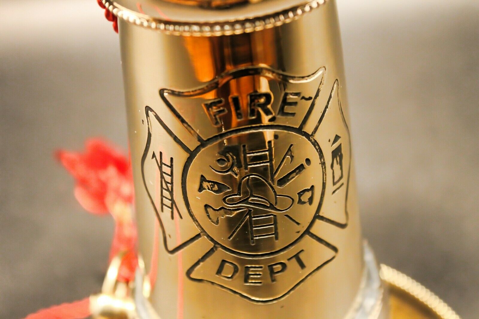 Antique Vintage Style Heavy Brass Fireman Presentation Horn Speaking Trumpet - Early Home Decor