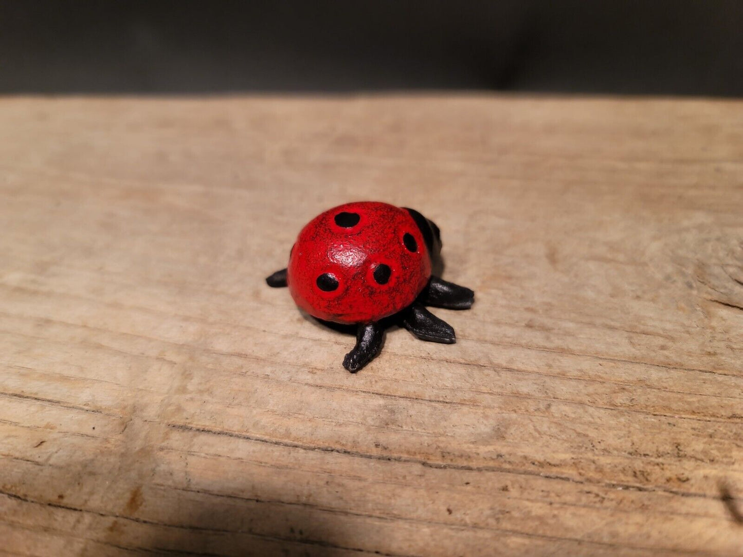 Antique Vintage Style Cast Iron Lady Bug Good Luck