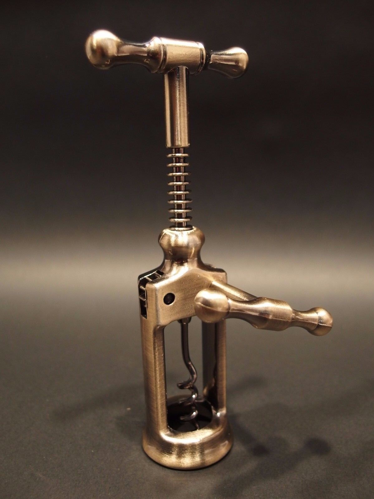 Antique Vintage Style Rack & Pinion Kings Corkscrew Wine Bottle Opener Gift