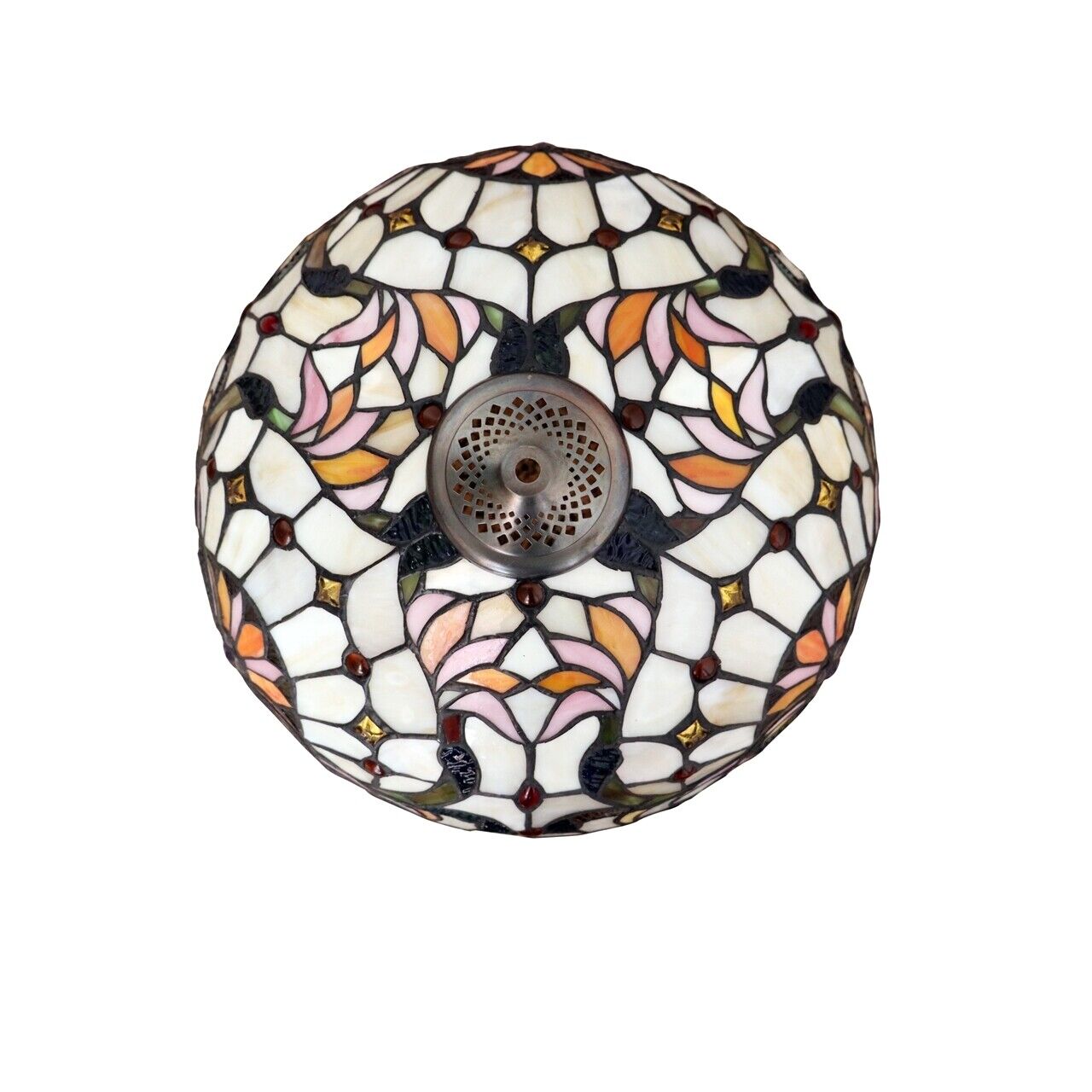 22.8" Antique Vintage Style Stained Glass Table Lamp