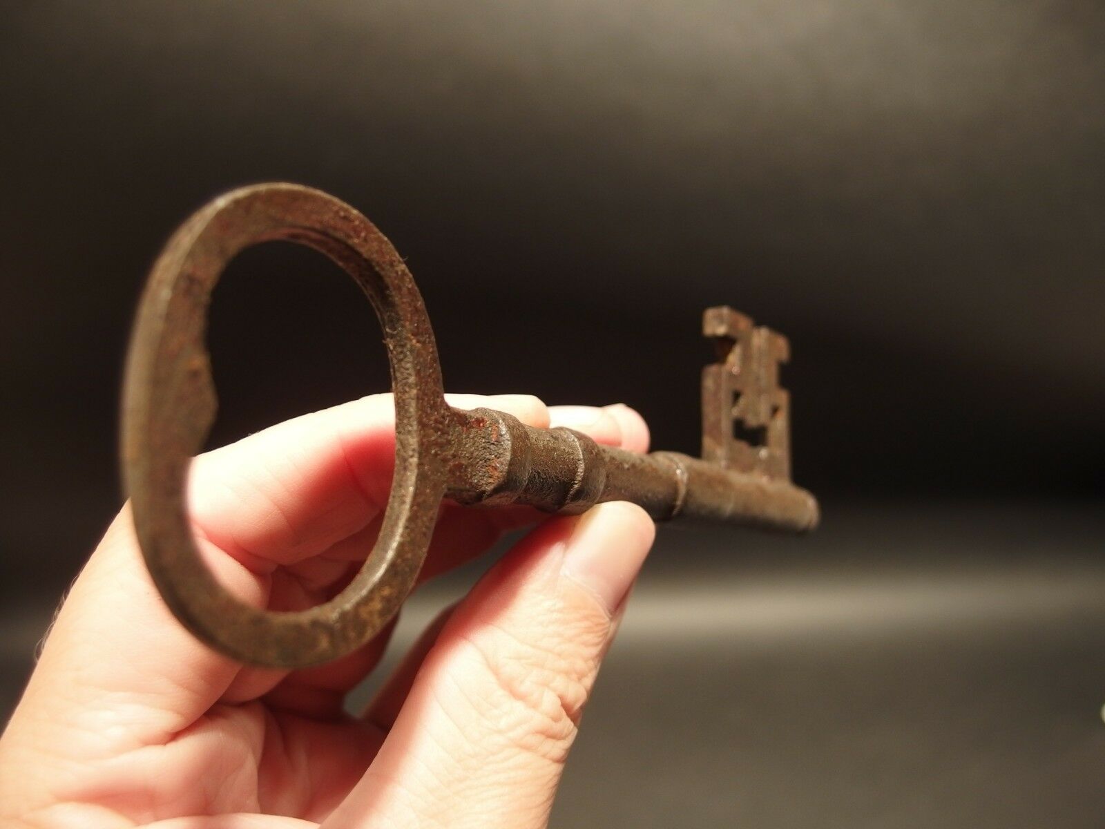 5 1/2" Antique Style Cast Iron Large Skeleton Church Key - Early Home Decor