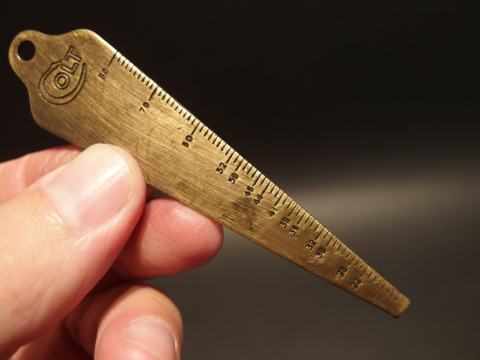 Antique Vintage Style Colt Firearms Gunsmith Bore Gage Key chain - Early Home Decor