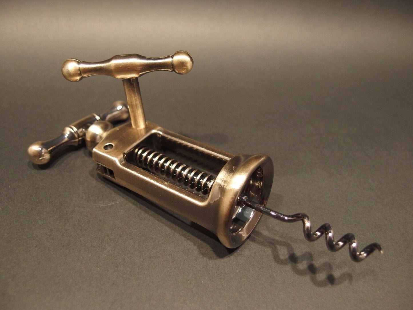 Antique Vintage Style Rack & Pinion Kings Corkscrew Wine Bottle Opener Gift