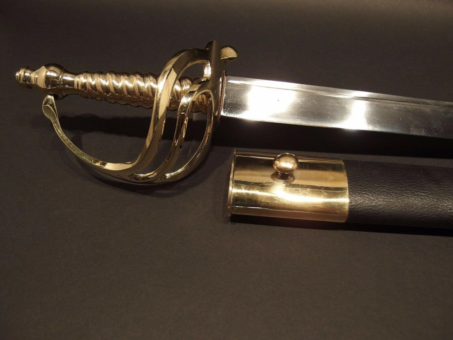 Antique Style Revolutionary War English Officer Hanger Cutlass Sword - Early Home Decor