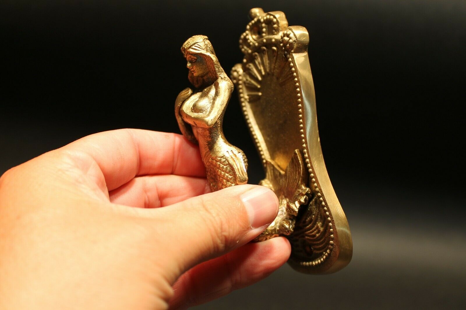 Brass Mermaid Antique Vintage Style Wall Hook - Early Home Decor