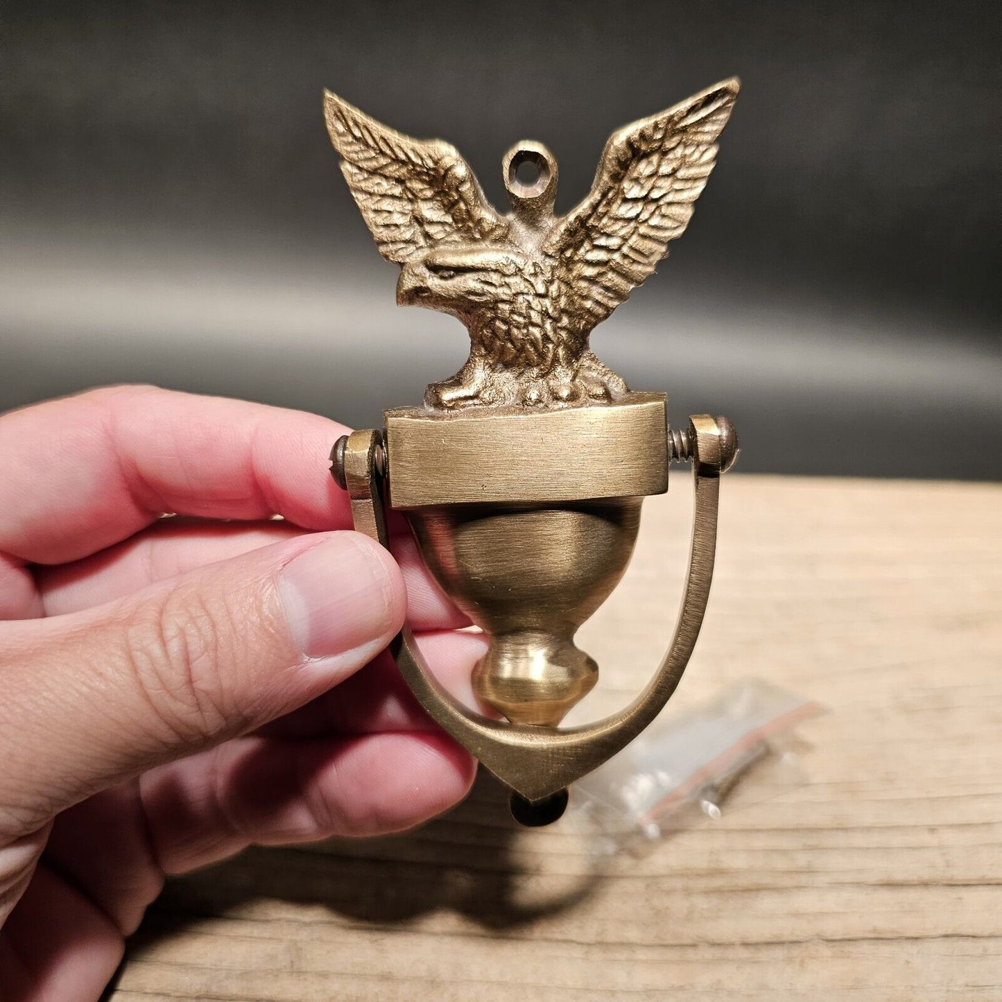 Small 4"  Vintage Style Brass Eagle Door knocker