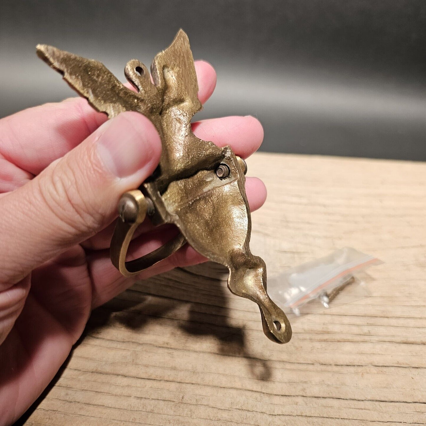 Small 4"  Vintage Style Brass Eagle Door knocker