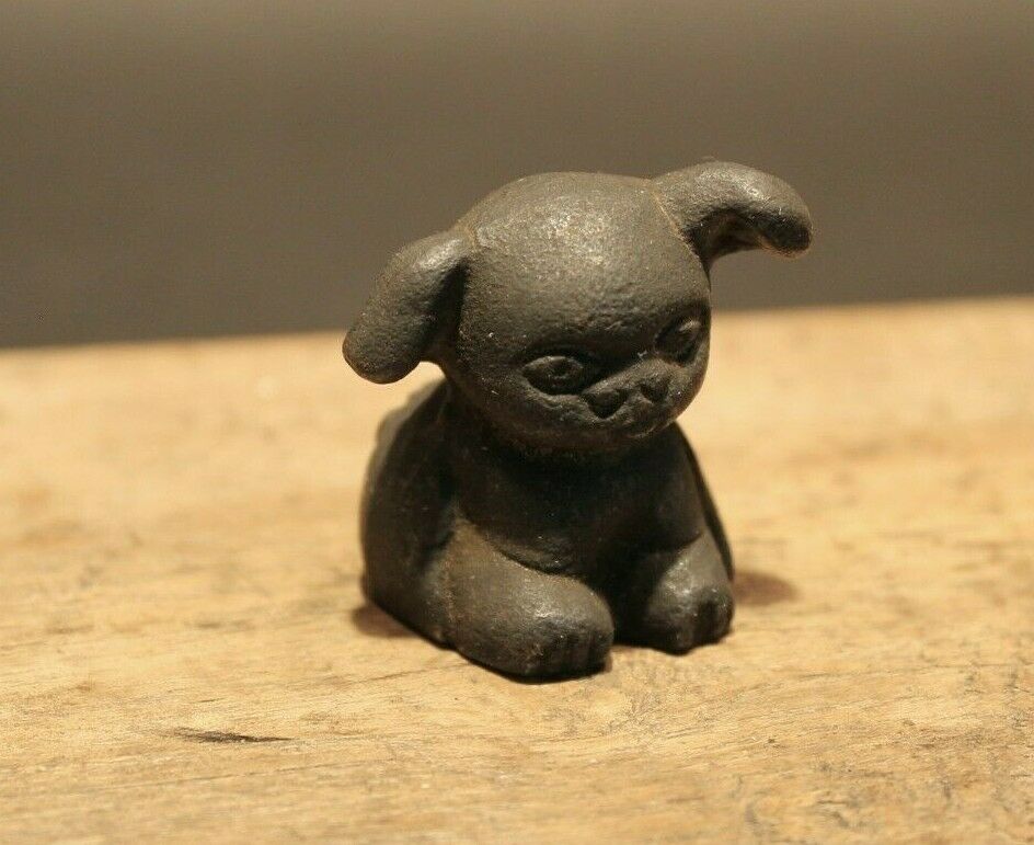 Vintage Antique Style Miniature Cast Iron "Griswold Pup" Dog - Early Home Decor