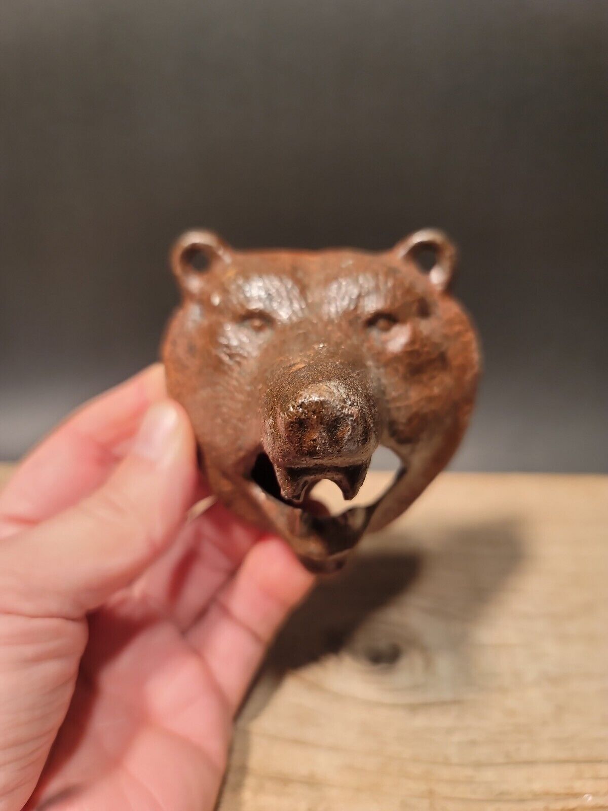 Antique Vintage Style Cast Iron Bear Wall Mount Bottle Opener