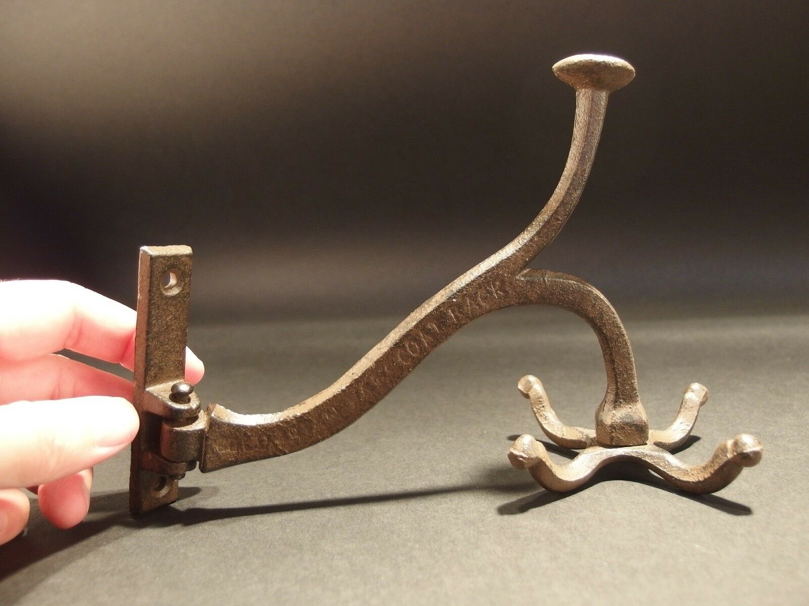 Cast iron swivel coat hook sale