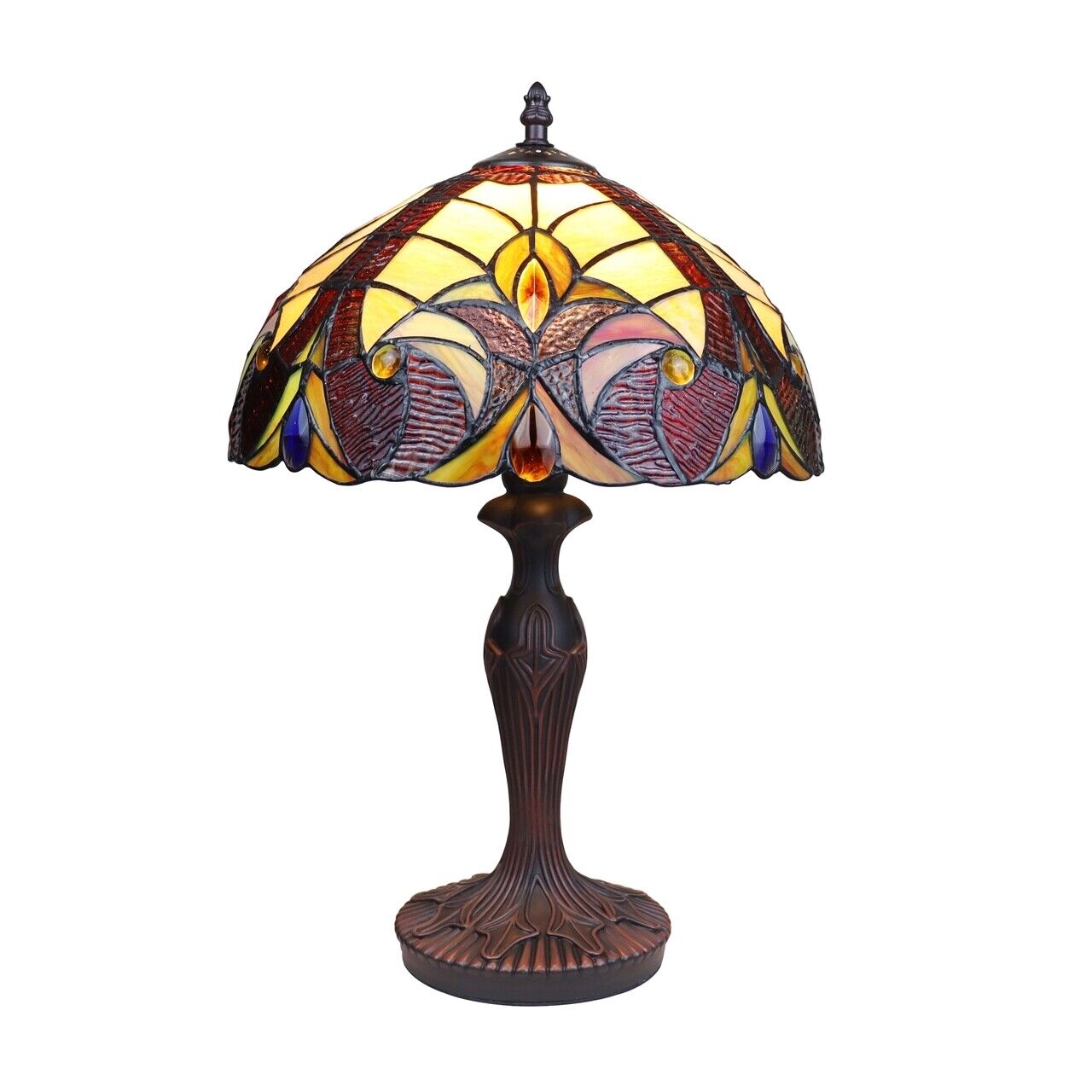 18.3" 1 light Stained Glass Table Lamp