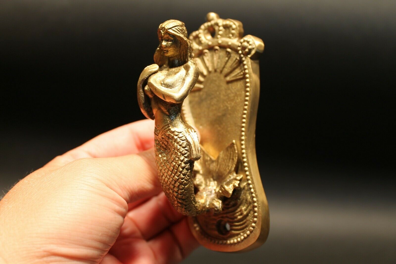 Brass Mermaid Antique Vintage Style Wall Hook - Early Home Decor