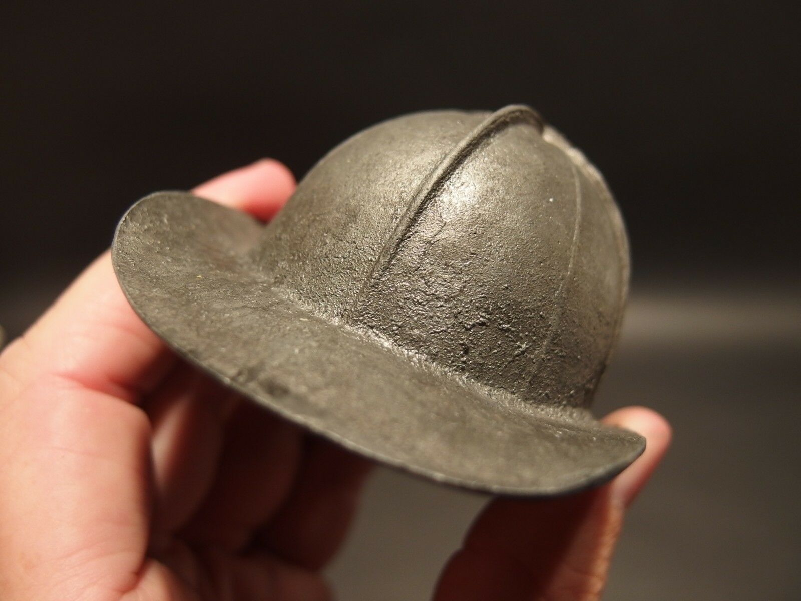 Antique Vintage Style Miniature Fireman Fire Helmet Fighter Bottle Cap Opener - Early Home Decor