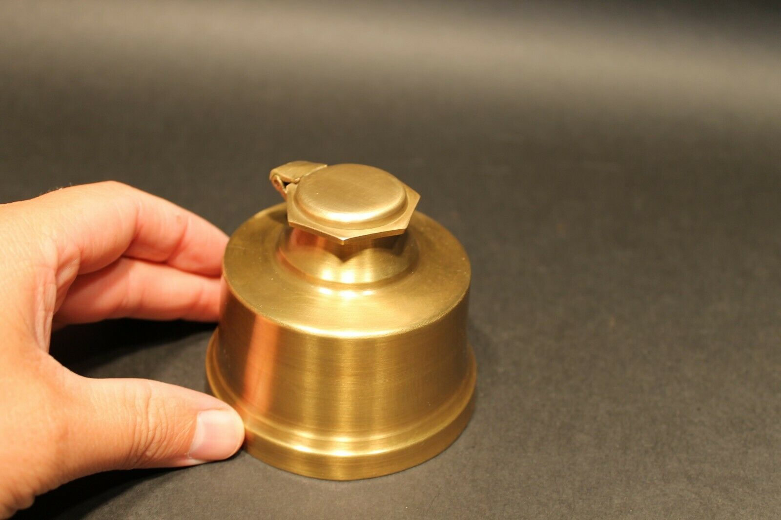 Brass Inkwell Ink pot Bottle Vintage Antique Style - Early Home Decor