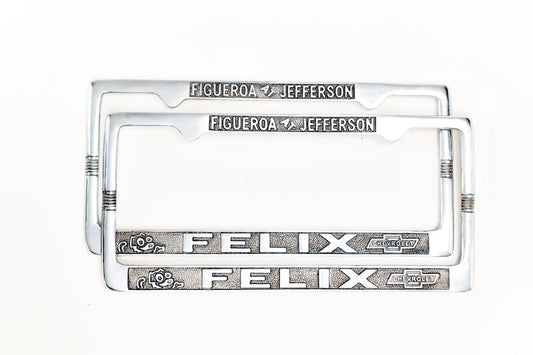 Felix License Plate Frames - 1930'S