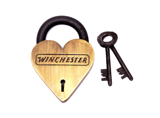 Large Winchester Heart Lock