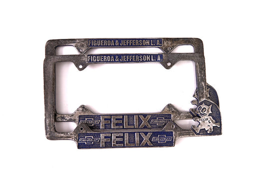 Felix License Plate Frames - Antique Finish