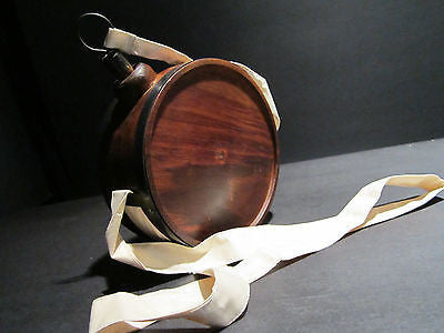 Antique Style Rev Revolutionary Civil War Wood Drum Canteen Keg Jug Box - Early Home Decor