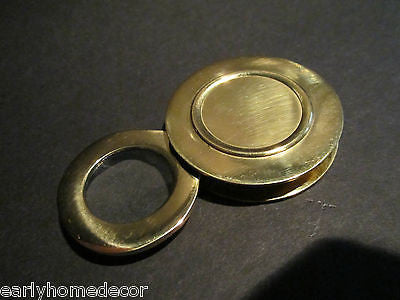 VIntage Style, Brass Pocket Folding Optical Glass Magnifying Lens Loupe - Early Home Decor
