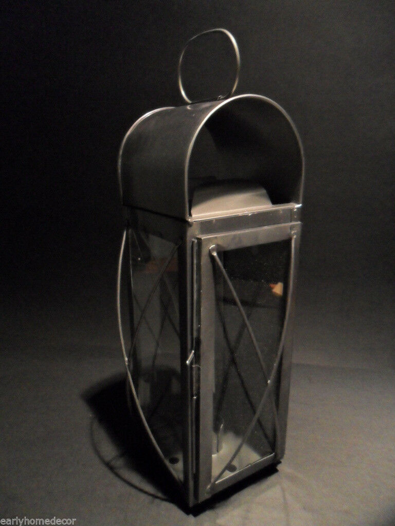 Antique Style Colonial Tin Outdoor Wall Lantern Lamp Candle Holder Sconce - Early Home Decor