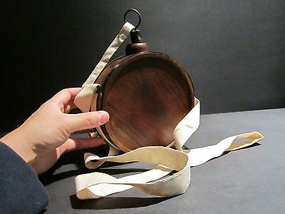 Antique Style Rev Revolutionary Civil War Wood Drum Canteen Keg Jug Box - Early Home Decor