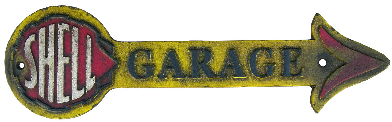Shell Garage Arrow Sign – Early Home Decor