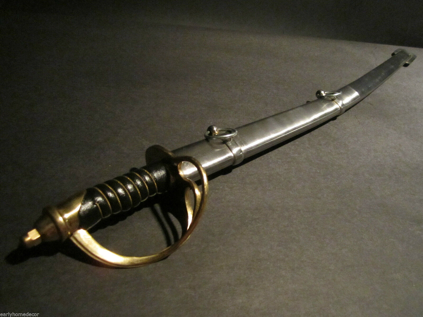 26" Antique Style Small 1860 Light Cavalry Saber Carbon Steel Sword - Early Home Decor