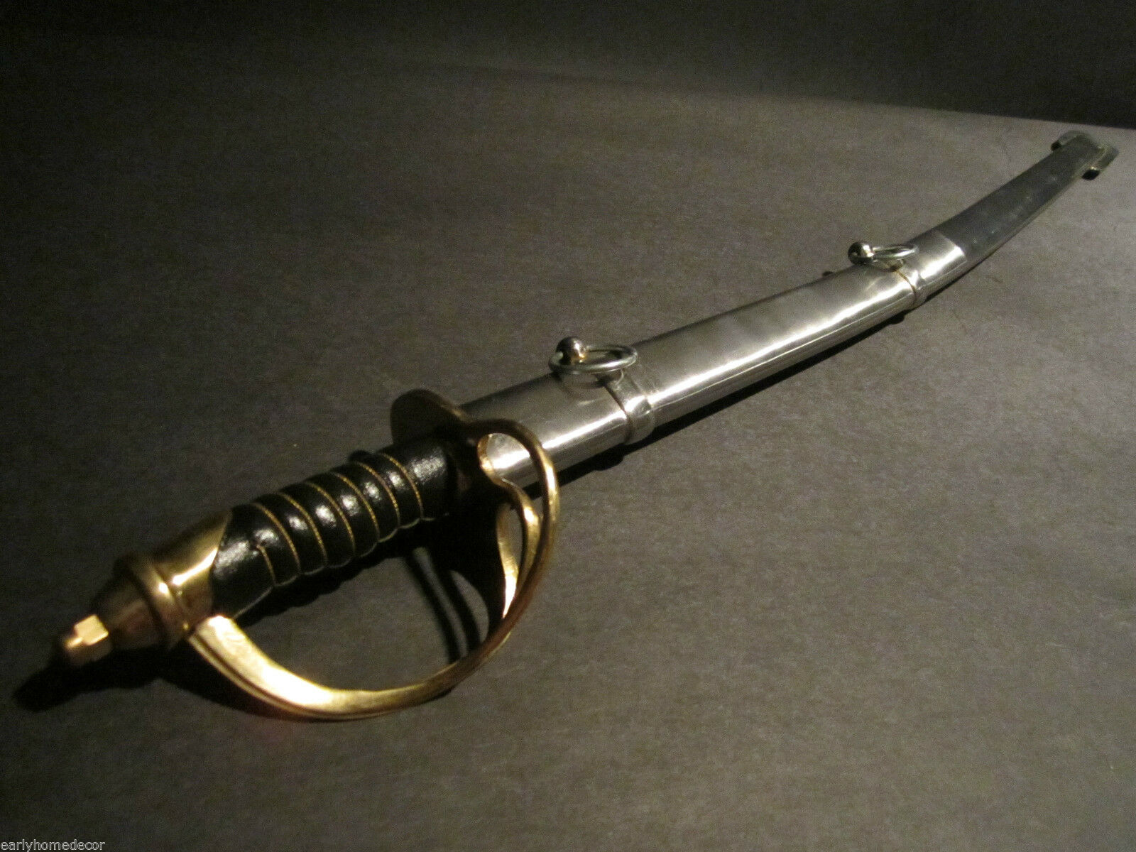 26" Antique Style Small 1860 Light Cavalry Saber Carbon Steel Sword - Early Home Decor